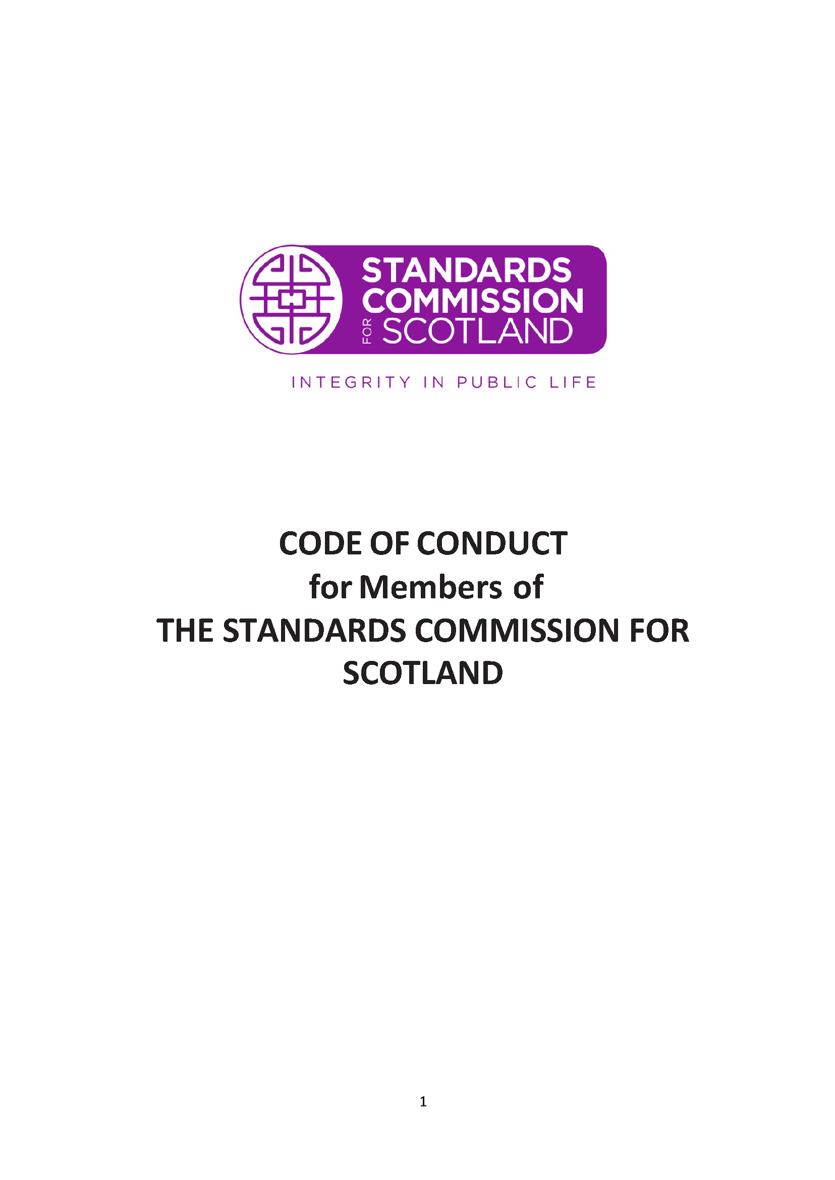 Code of Conduct for Standards Commission Members