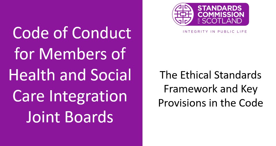 Code of Conduct for Health and Social Care Integration Joint Board Members