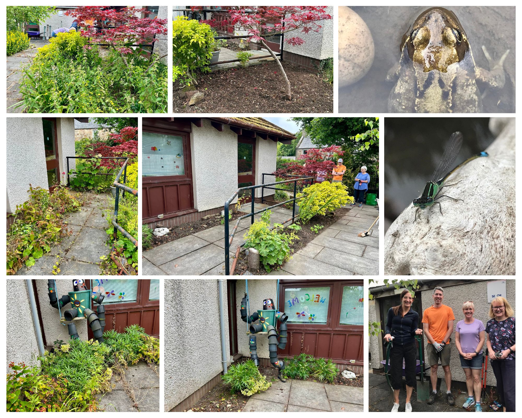 photo collage garden